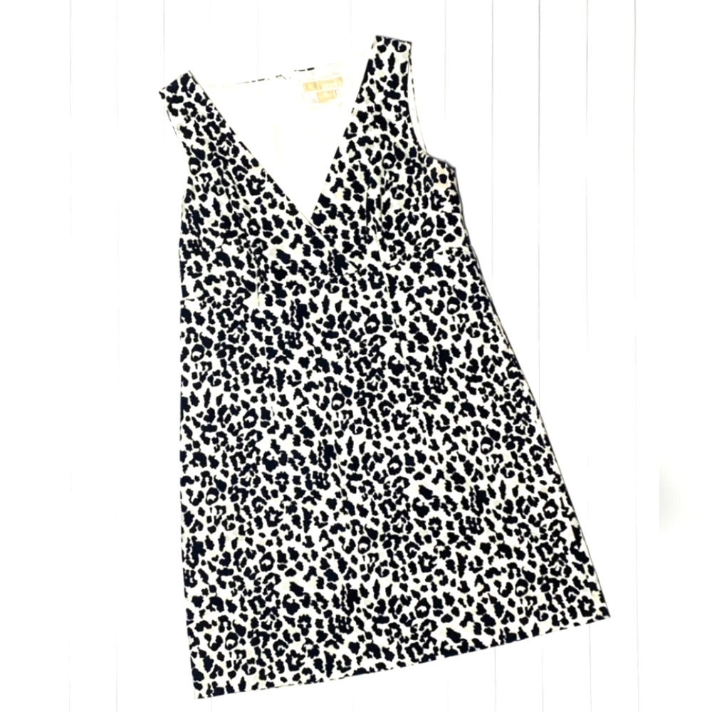 Michael Kors Leopard Print Sleeveless Dress